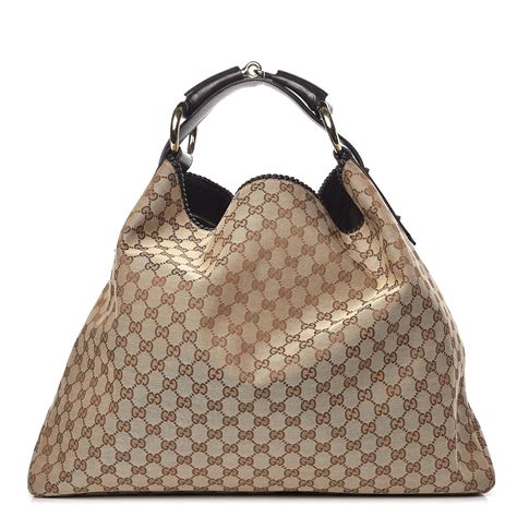 gucci monogram large horsebit chain hobo|Gucci soho large hobo bag.